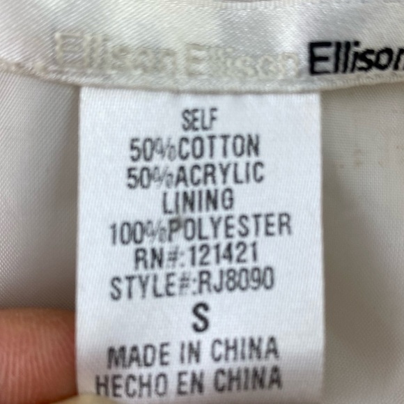 Ellison faux fur cream vest with fringe bottom wms sz small - Picture 6 of 15